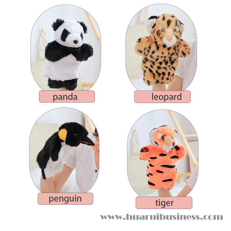 hånd dukke tiger leopard panda løve Polær bjørn pingvin gave dukke præsenterer legetøjsreklame produkt